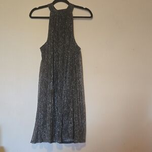 Nine West Elegant Silver and Black Sleeveless Dress